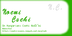 noemi csehi business card